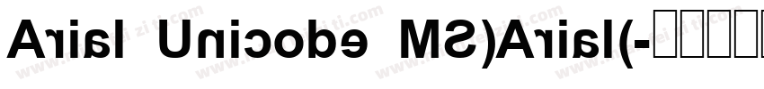 Arial Unicode MS(Arial)字体转换